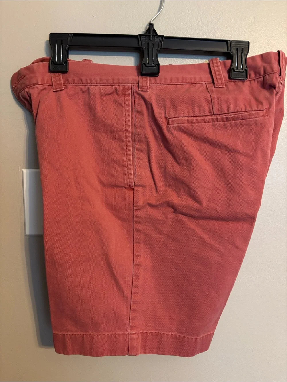 J. Crew Men’s Coral Flat-Front Cotton Shorts